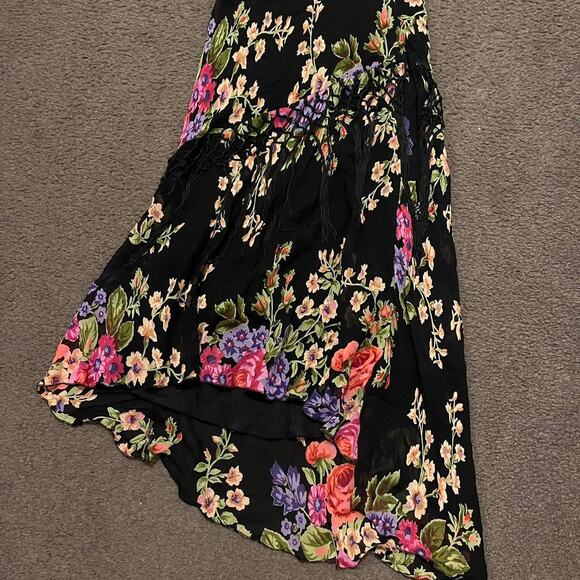 Vintage Floral Fairy Fringe Maxi Dress - Picture 5 of 8